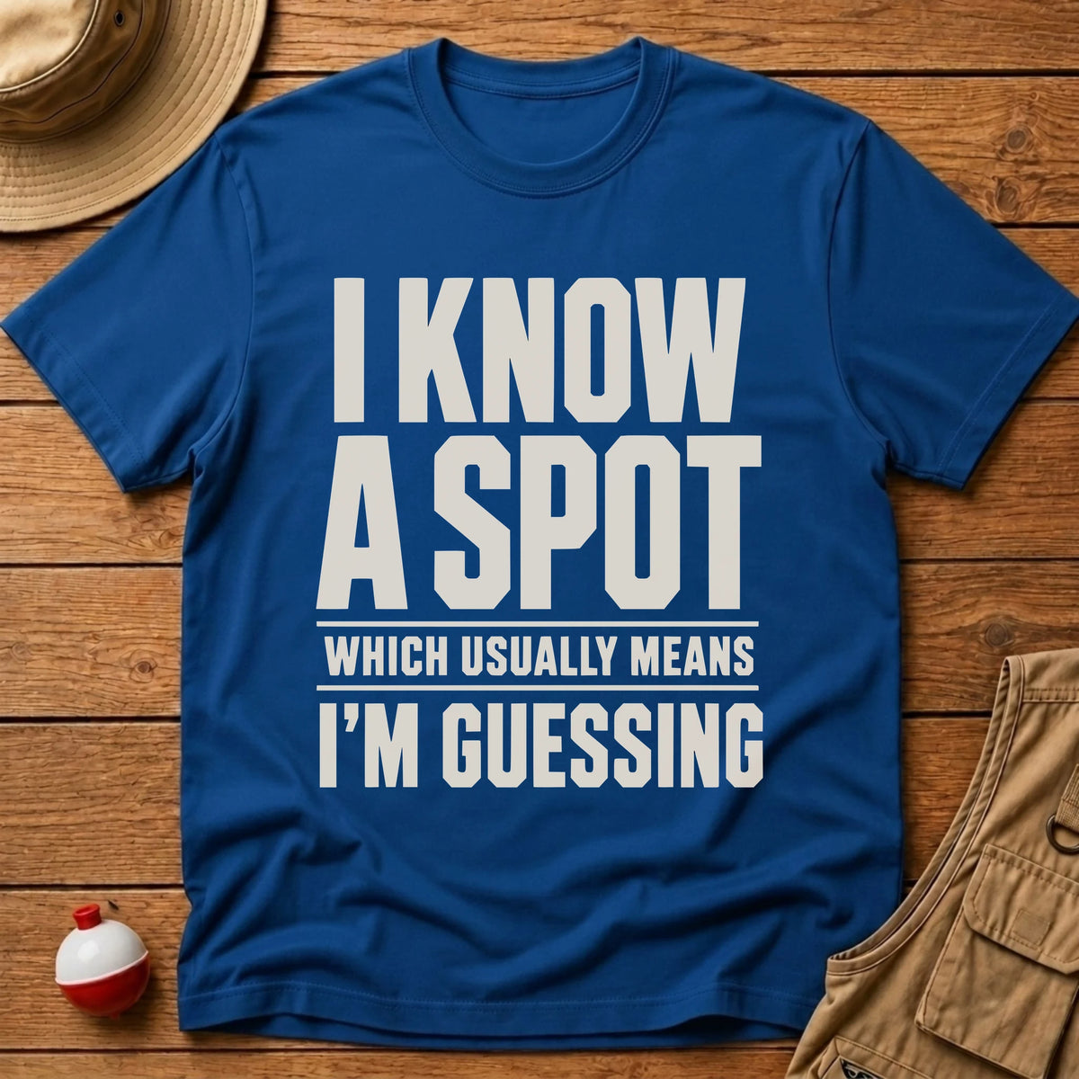I Know A Spot T-Shirt - Floating Bobber