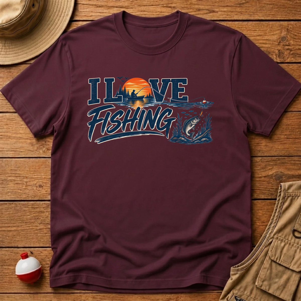I love fishing T-Shirt - Floating Bobber