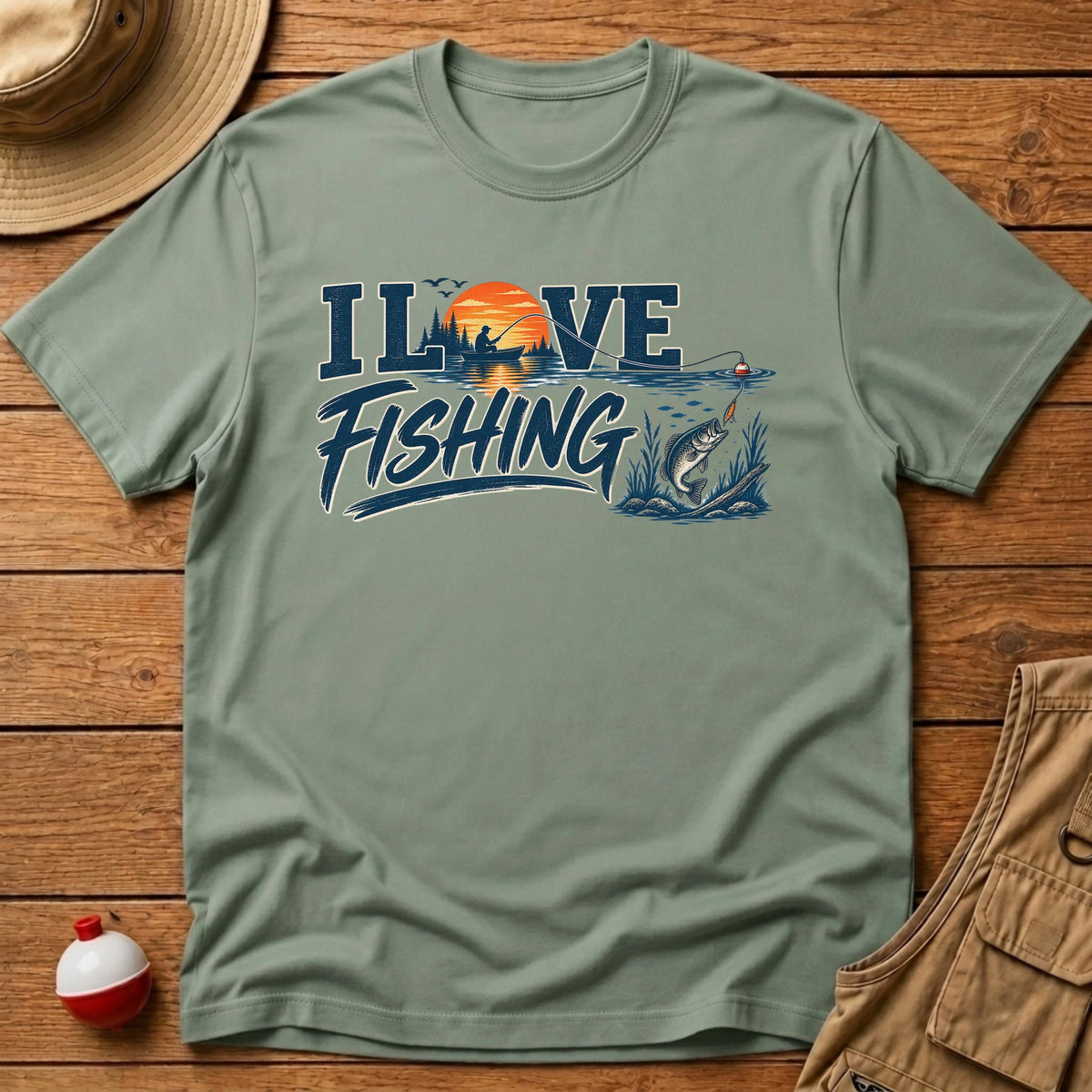 I love fishing T-Shirt - Floating Bobber