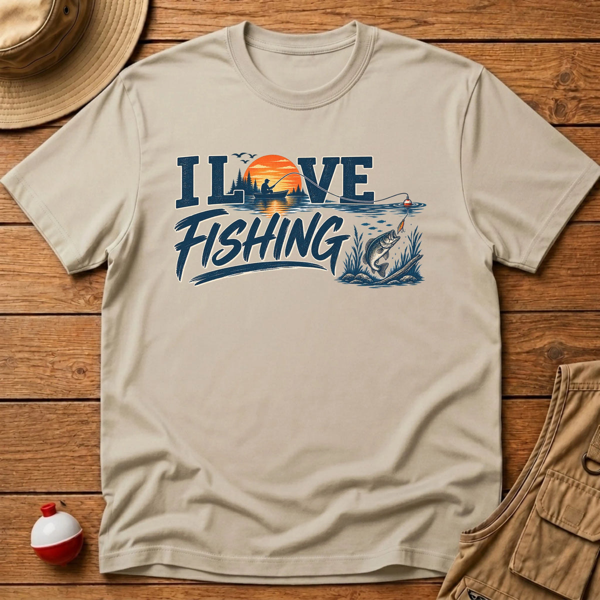 I love fishing T-Shirt - Floating Bobber