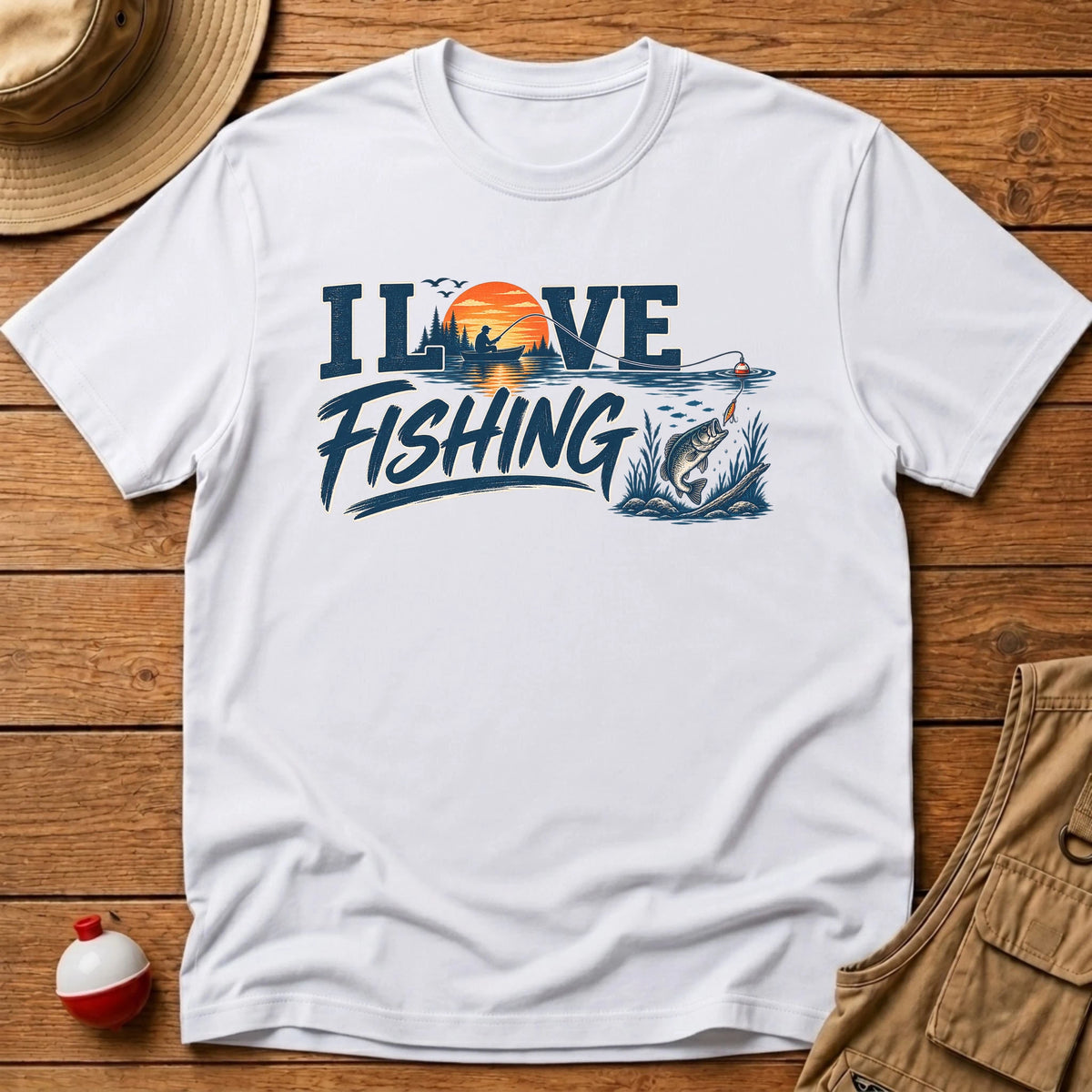 I love fishing T-Shirt - Floating Bobber