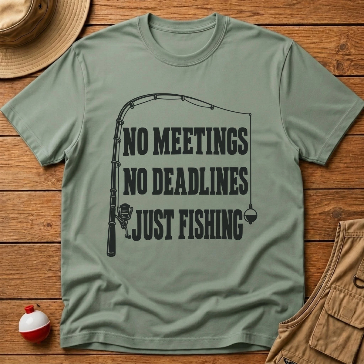 Just Fishing T-Shirt - Floating Bobber