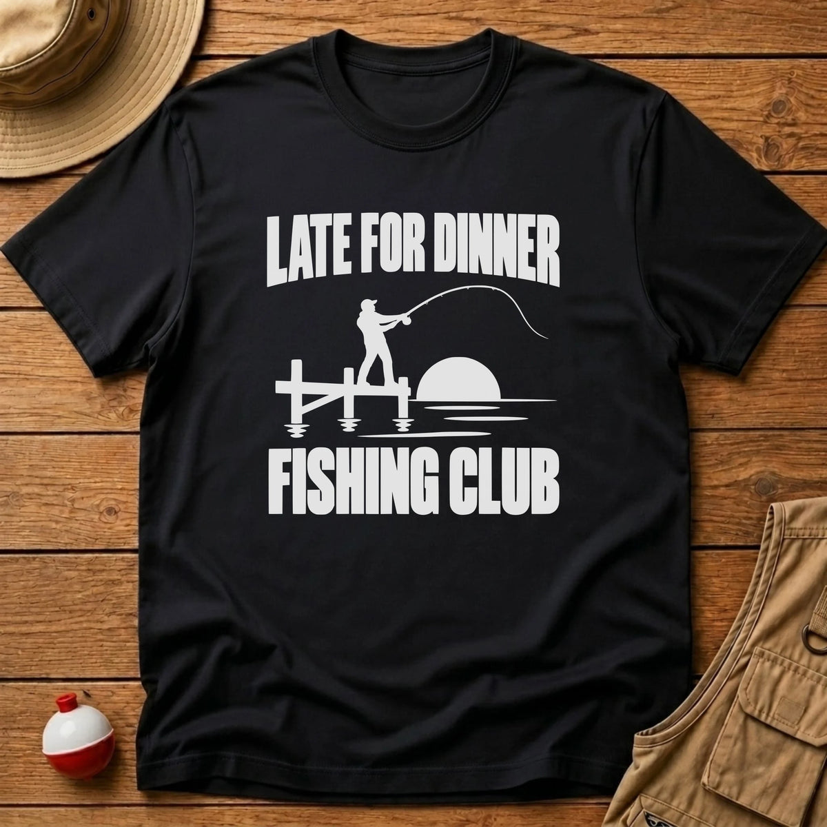 Late For Dinner Club T-Shirt - Floating Bobber