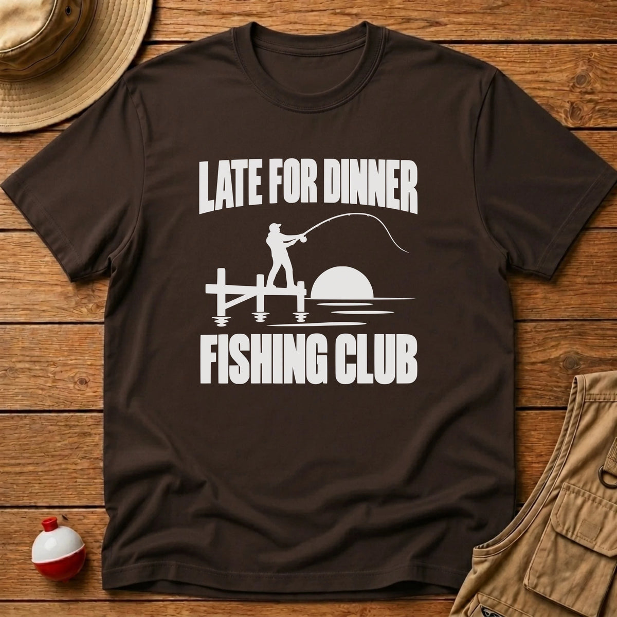 Late For Dinner Club T-Shirt - Floating Bobber