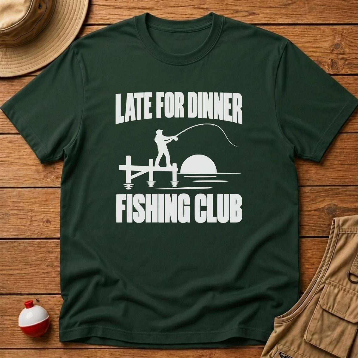 Late For Dinner Club T-Shirt - Floating Bobber