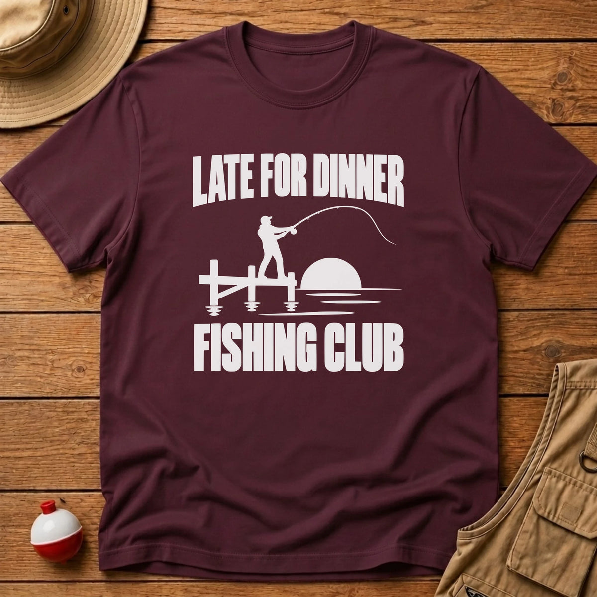 Late For Dinner Club T-Shirt - Floating Bobber