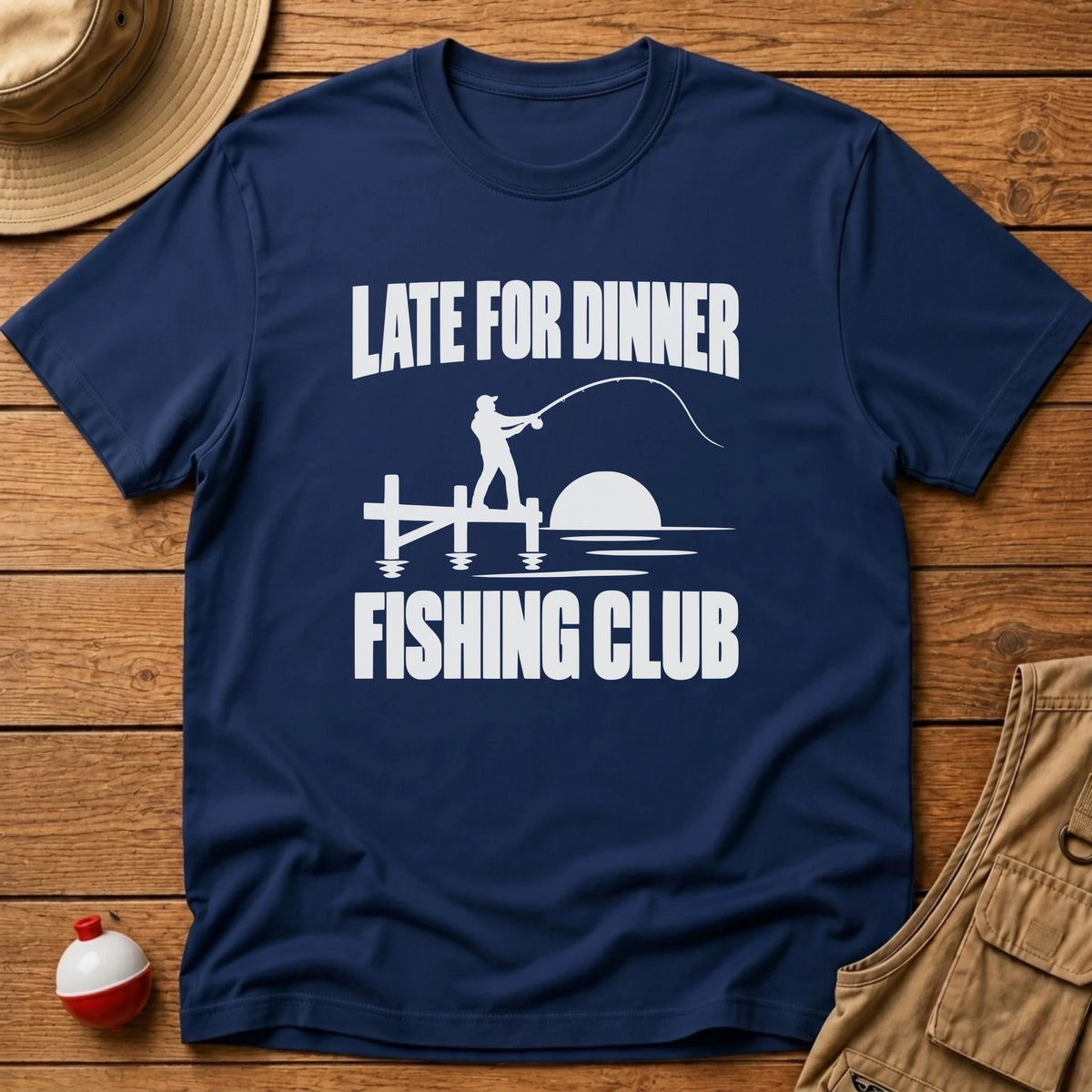 Late For Dinner Club T-Shirt - Floating Bobber