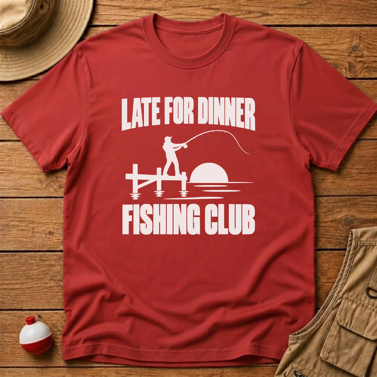 Late For Dinner Club T-Shirt - Floating Bobber