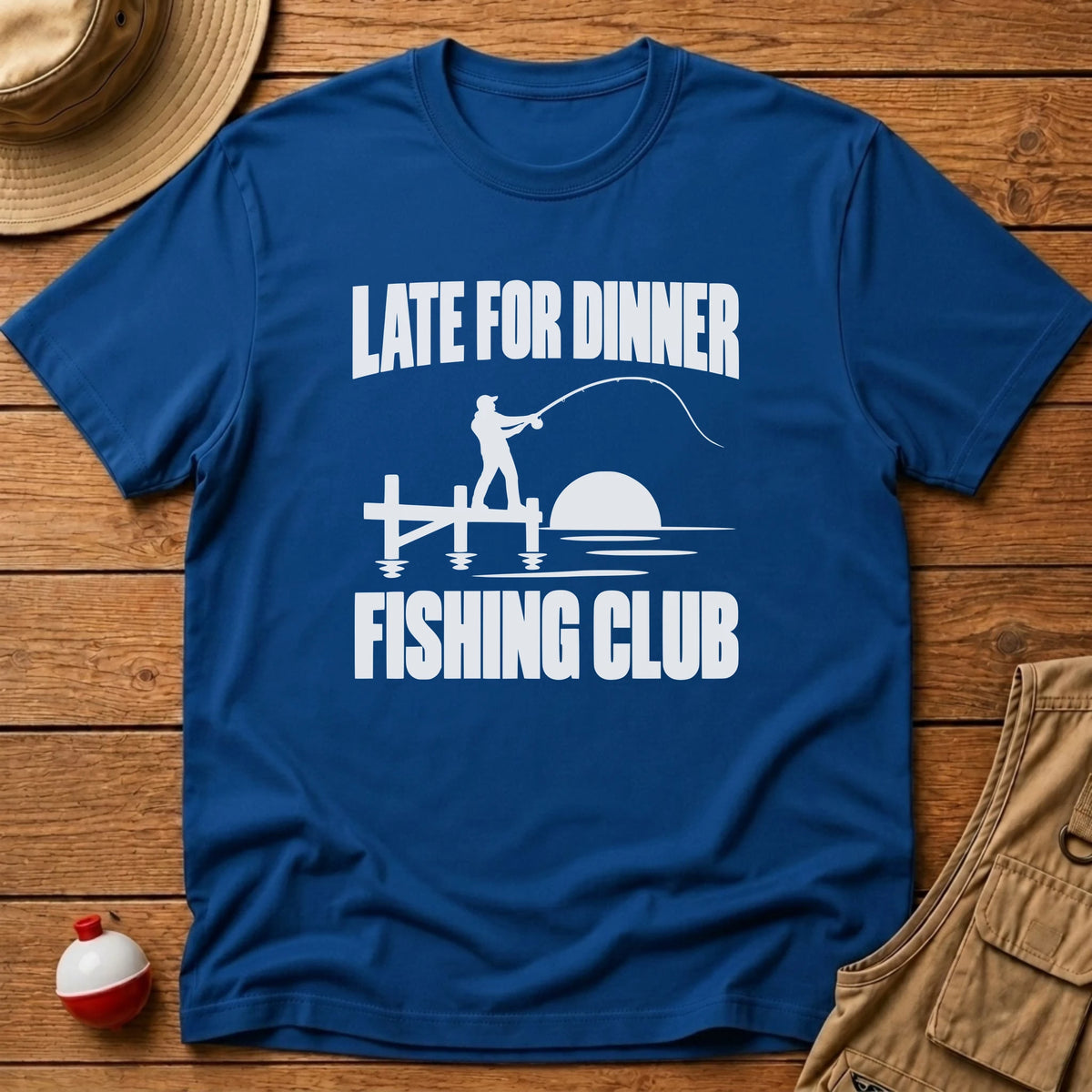 Late For Dinner Club T-Shirt - Floating Bobber
