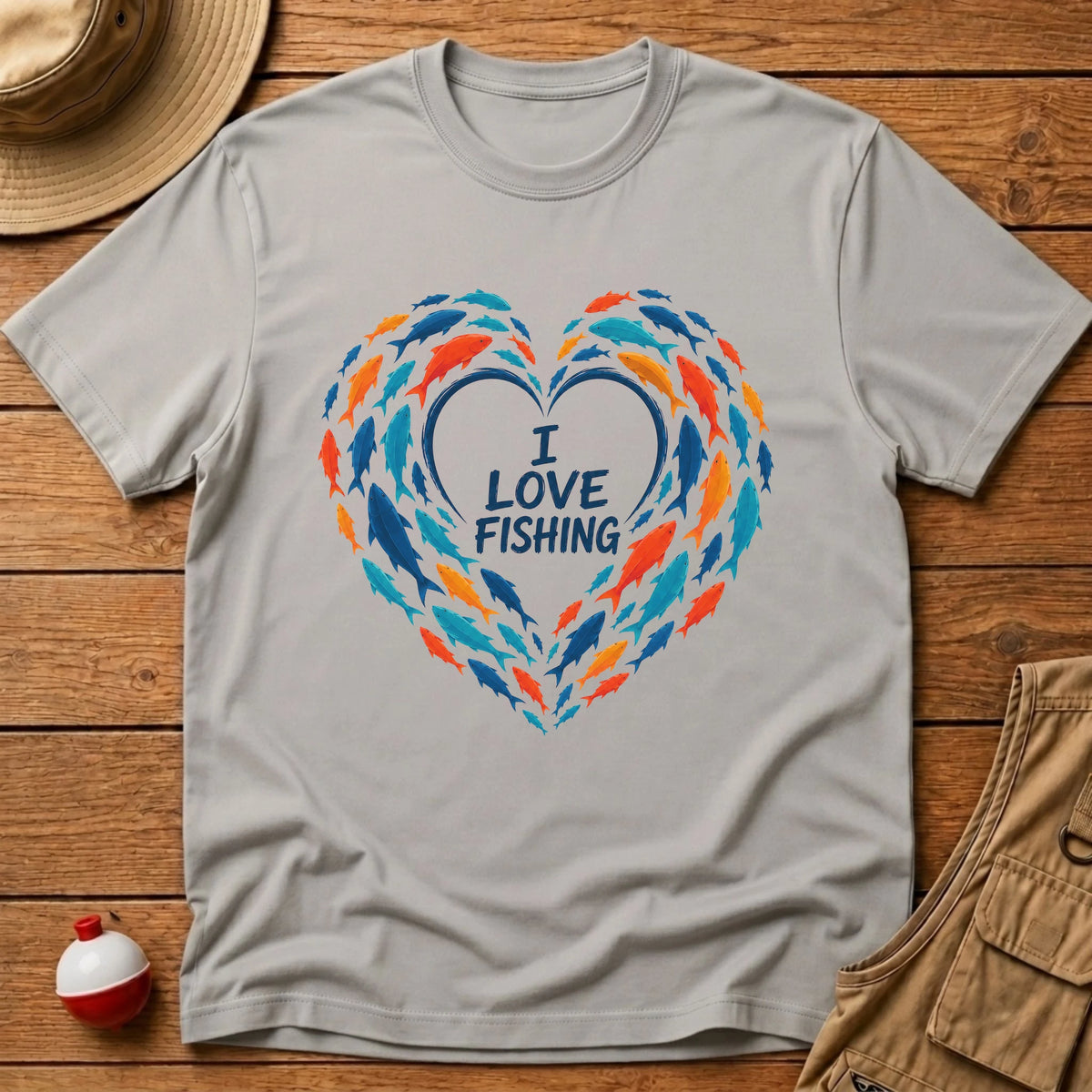 Love Heart T-Shirt T-Shirt - Floating Bobber