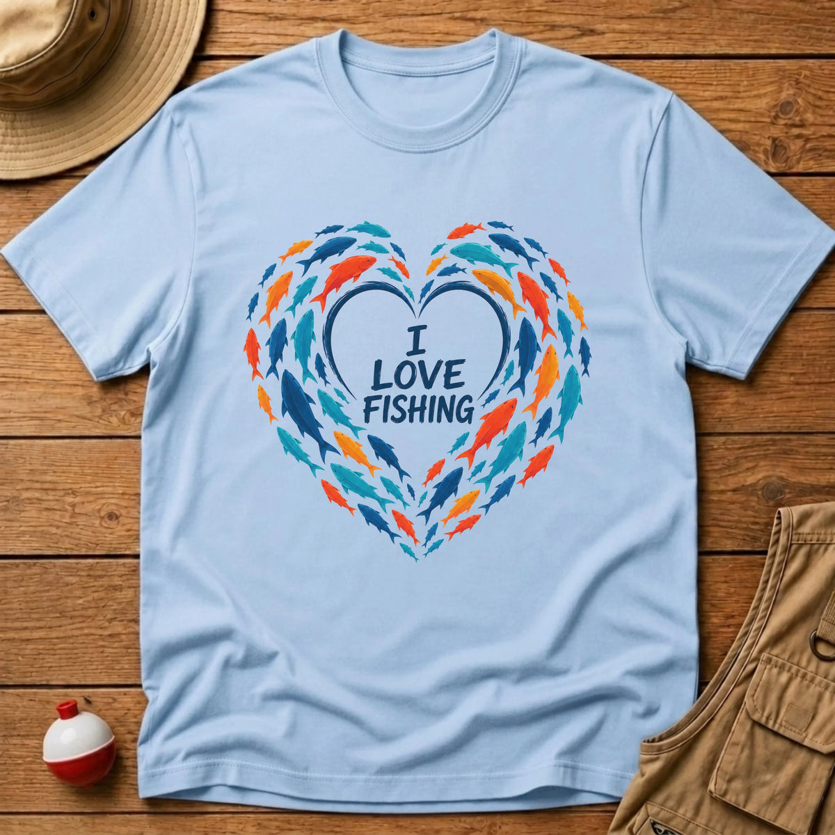 Love Heart T-Shirt T-Shirt - Floating Bobber