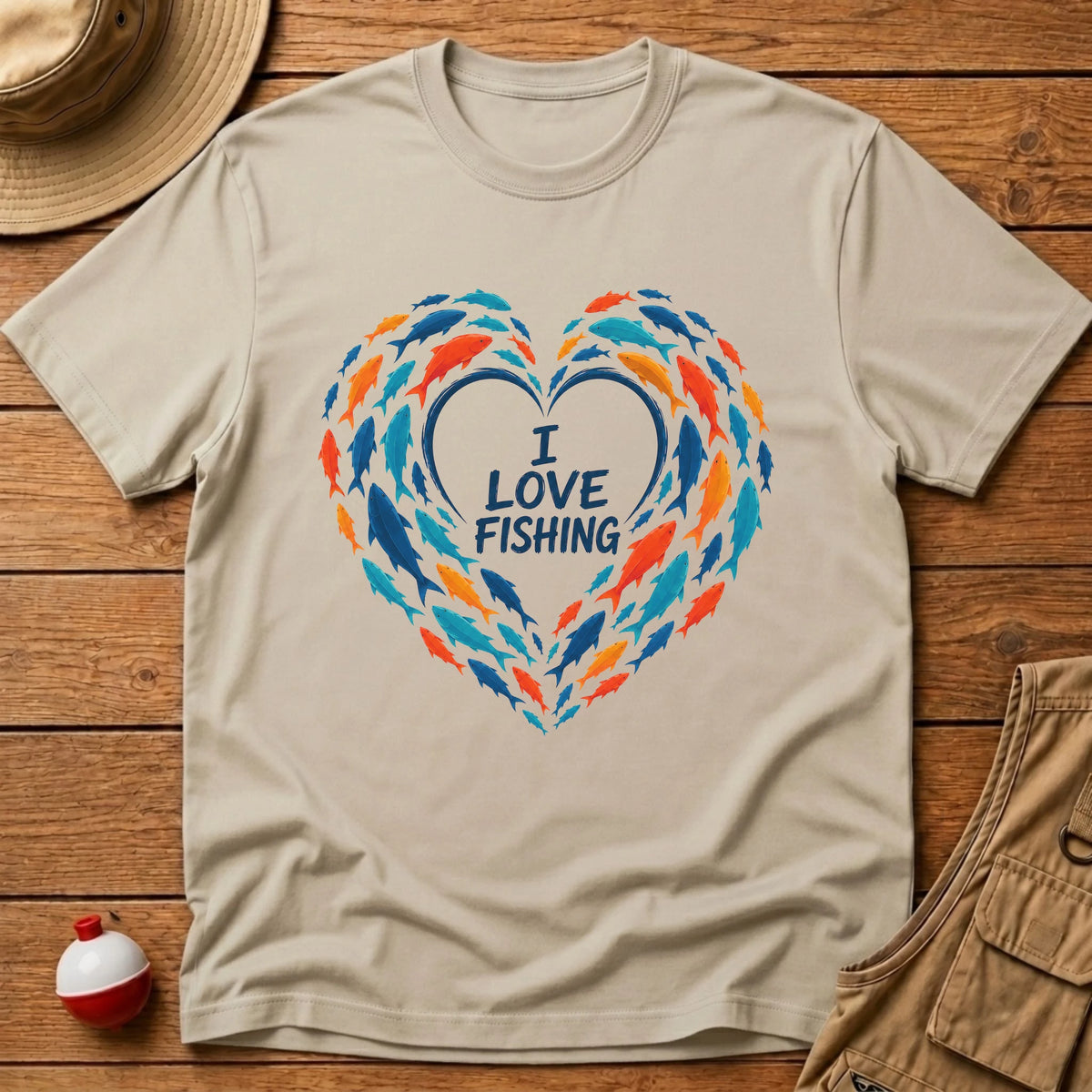 Love Heart T-Shirt T-Shirt - Floating Bobber