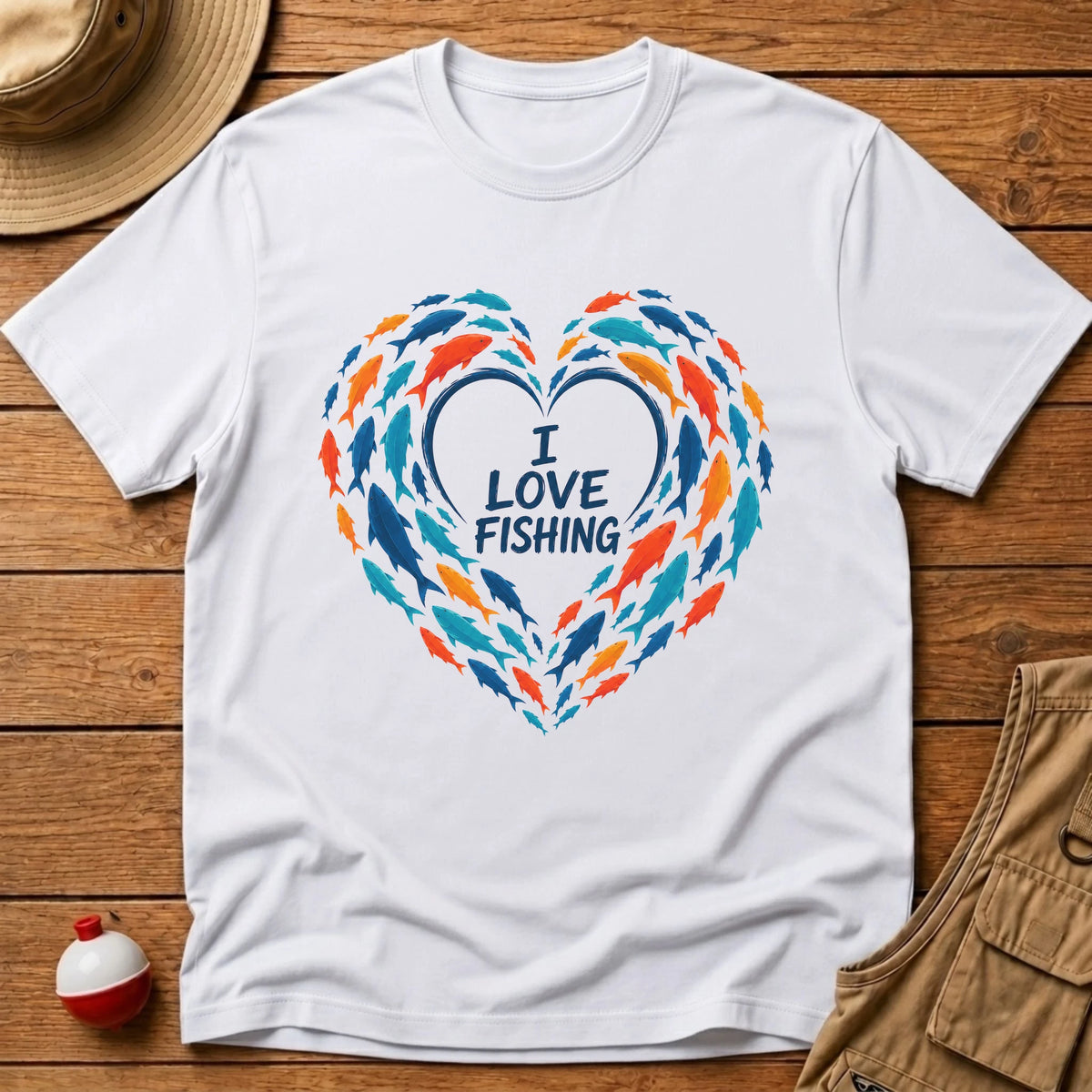 Love Heart T-Shirt T-Shirt - Floating Bobber