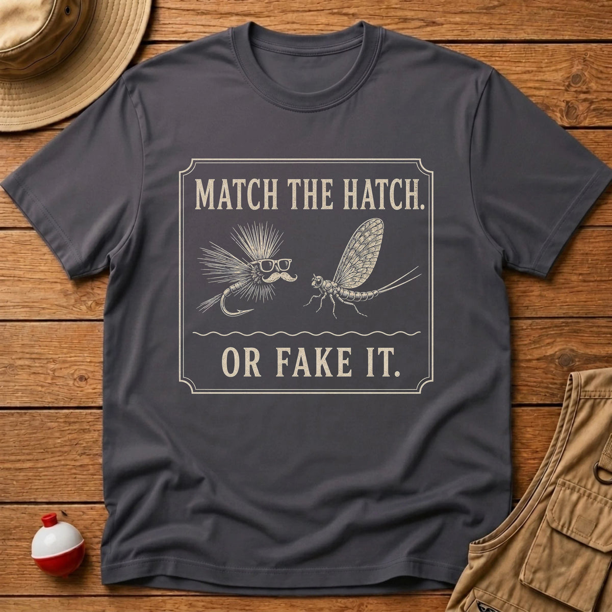 Match or Fake T-Shirt - Floating Bobber