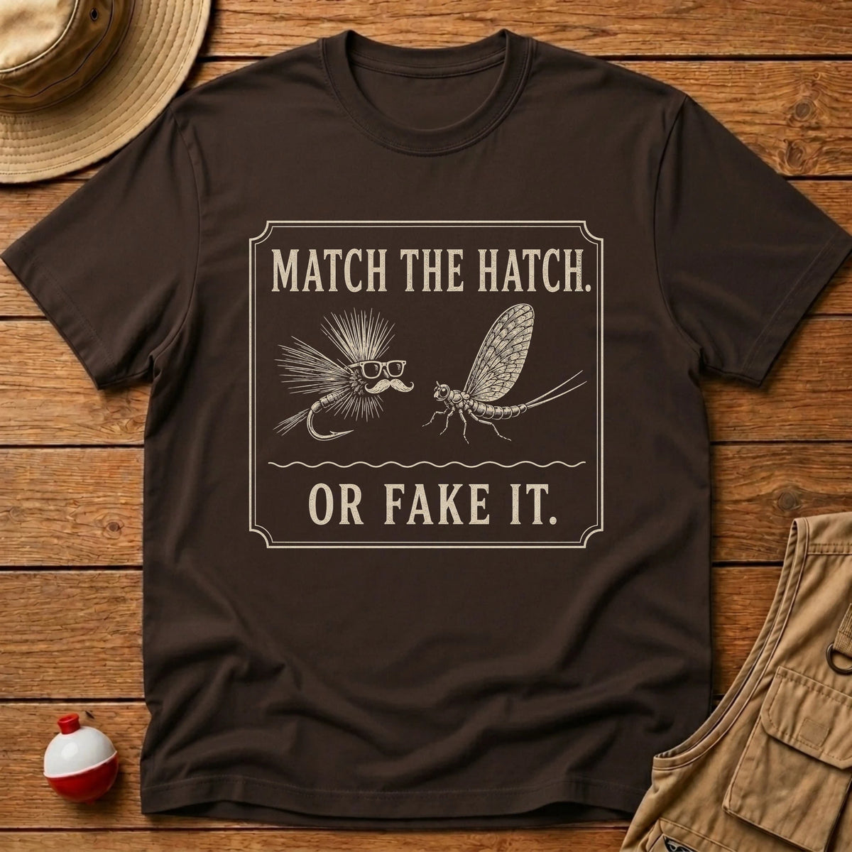Match or Fake T-Shirt - Floating Bobber
