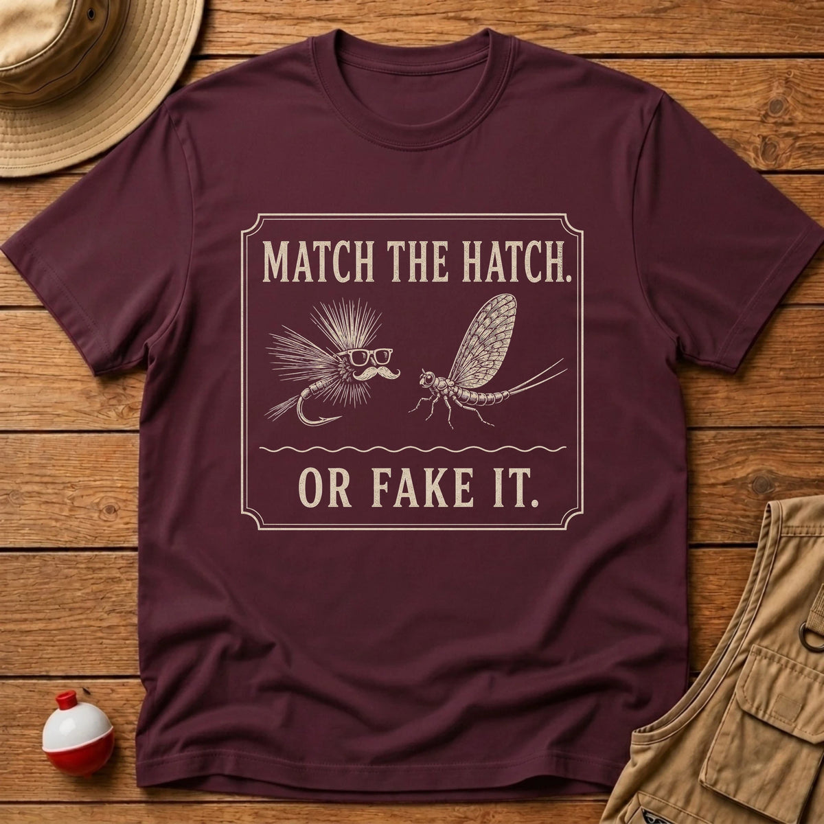 Match or Fake T-Shirt - Floating Bobber