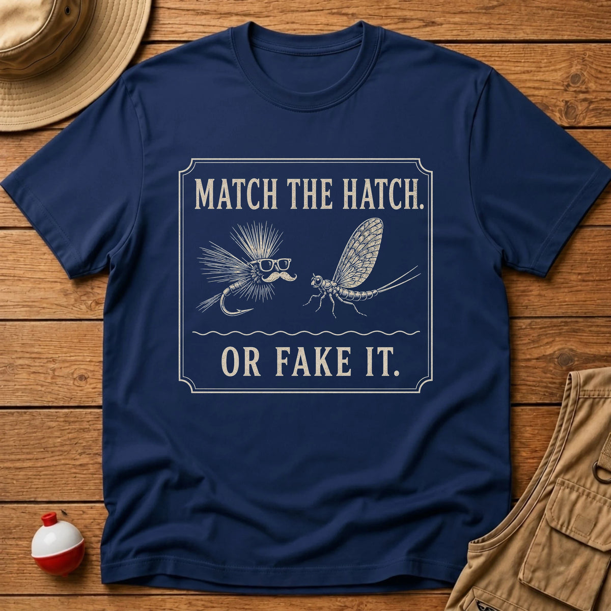Match or Fake T-Shirt - Floating Bobber