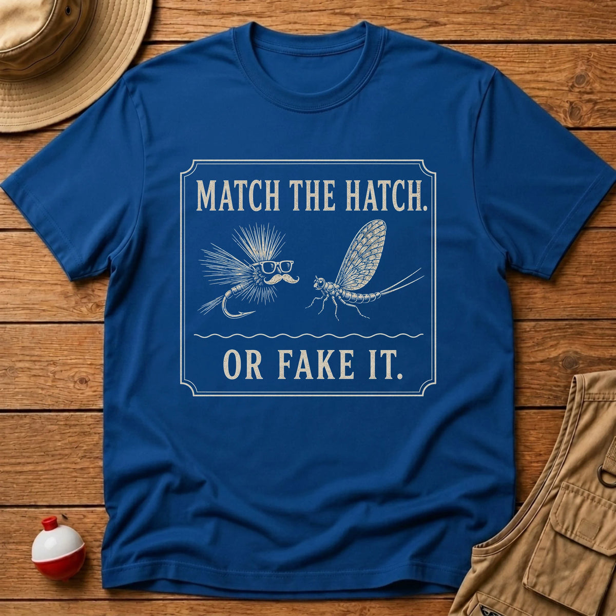 Match or Fake T-Shirt - Floating Bobber