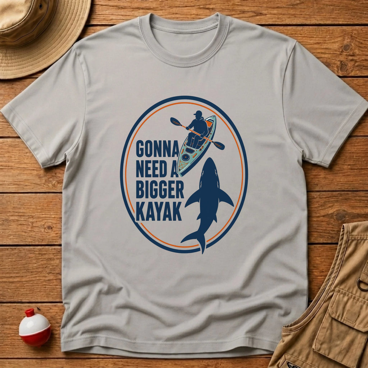 Need Bigger Kayak T-Shirt - Floating Bobber