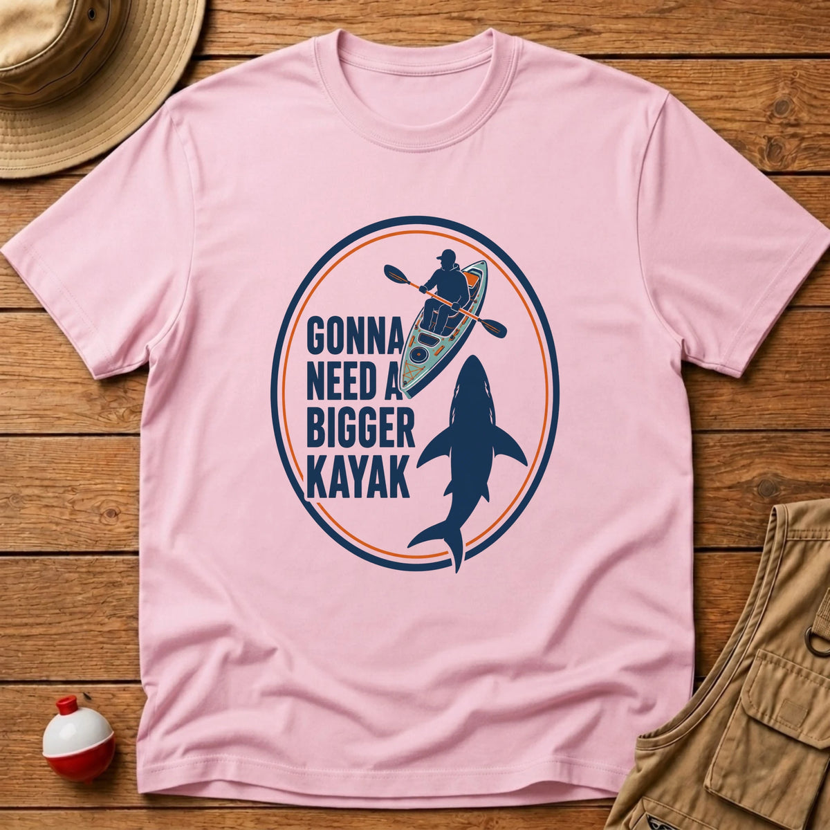 Need Bigger Kayak T-Shirt - Floating Bobber