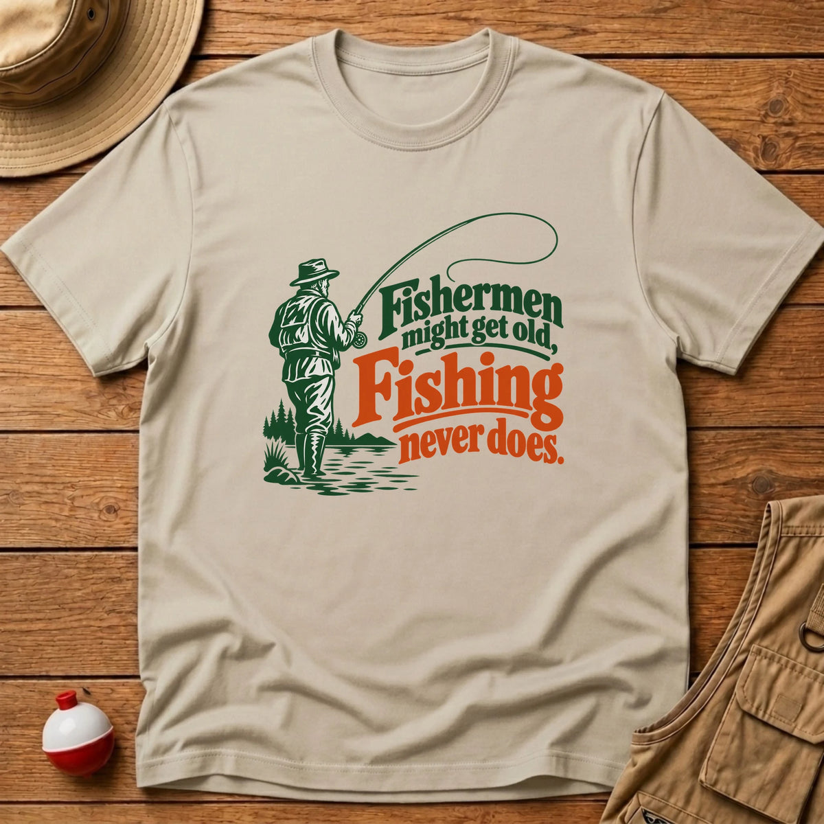 Never Gets Old T-Shirt - Floating Bobber