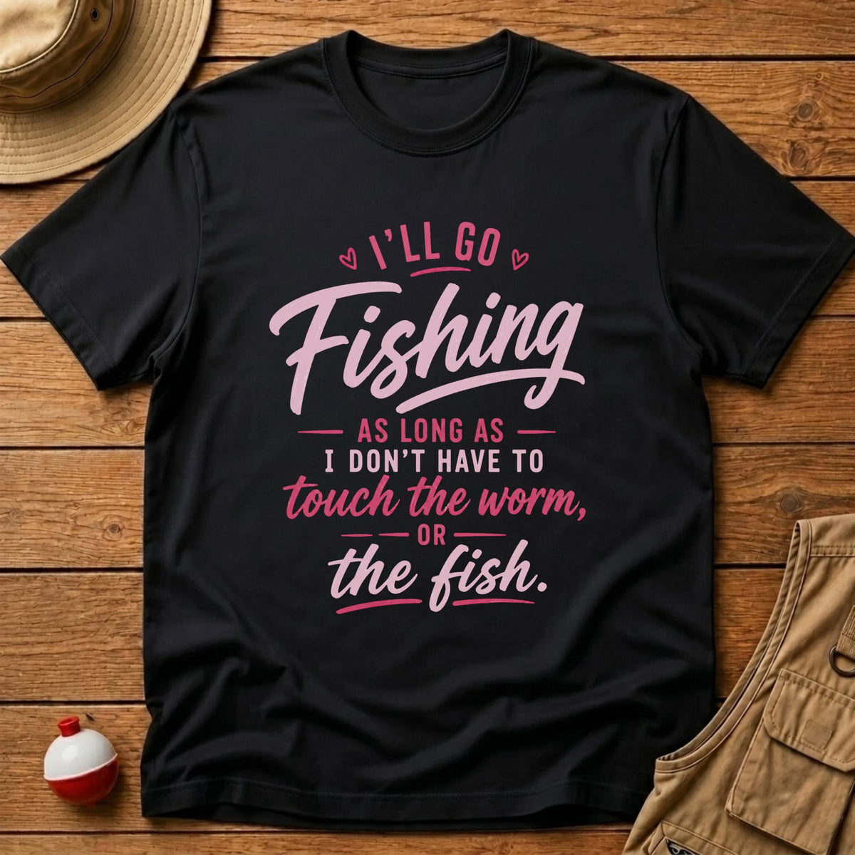 No Worm or Fish T-Shirt - Floating Bobber