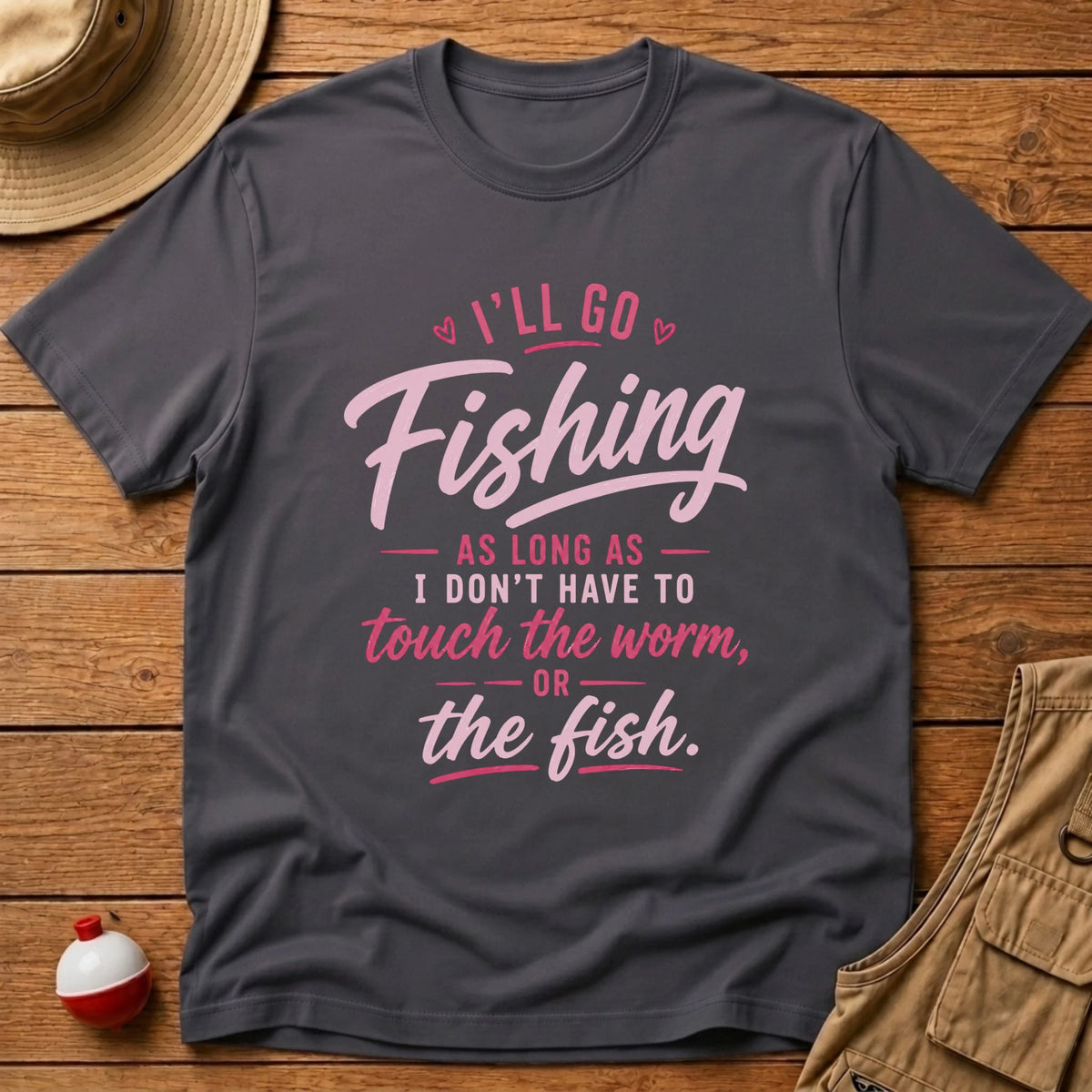 No Worm or Fish T-Shirt - Floating Bobber