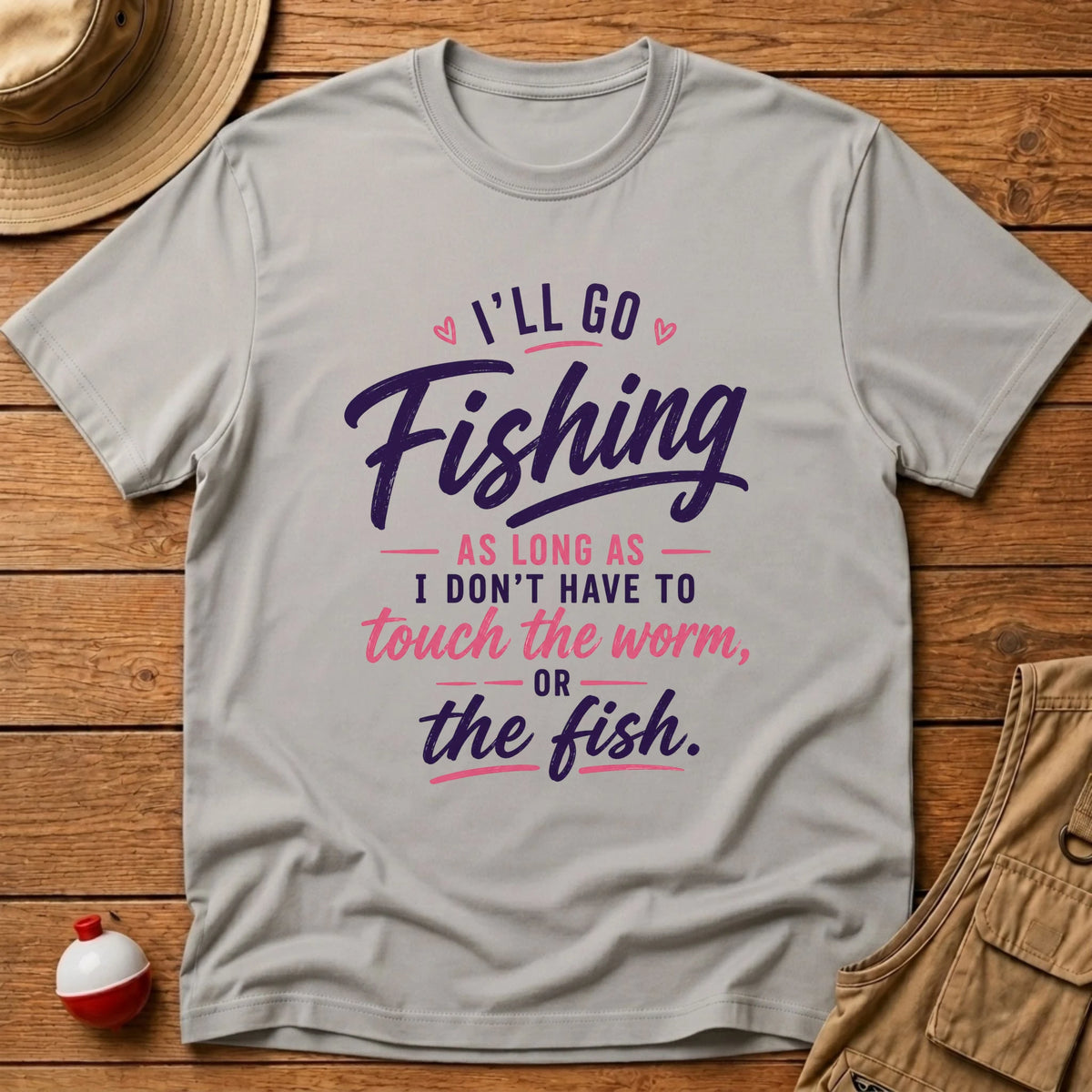 No Worm or Fish T-Shirt - Floating Bobber