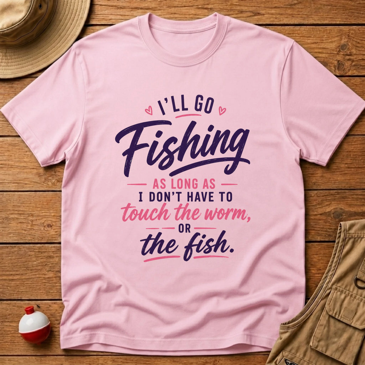 No Worm or Fish T-Shirt - Floating Bobber
