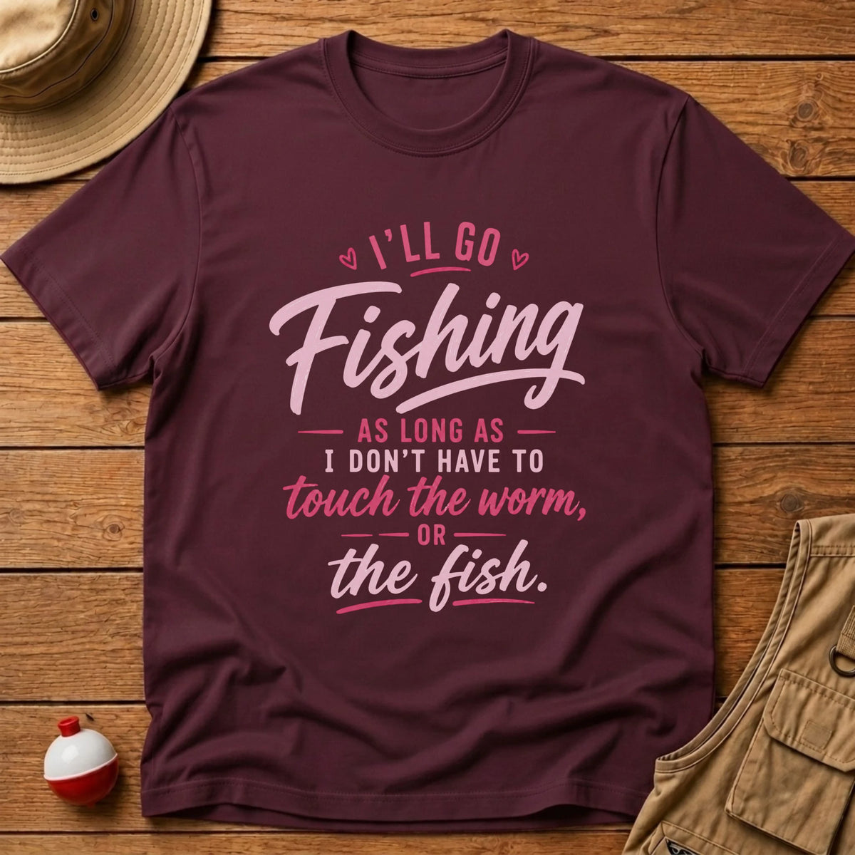 No Worm or Fish T-Shirt - Floating Bobber