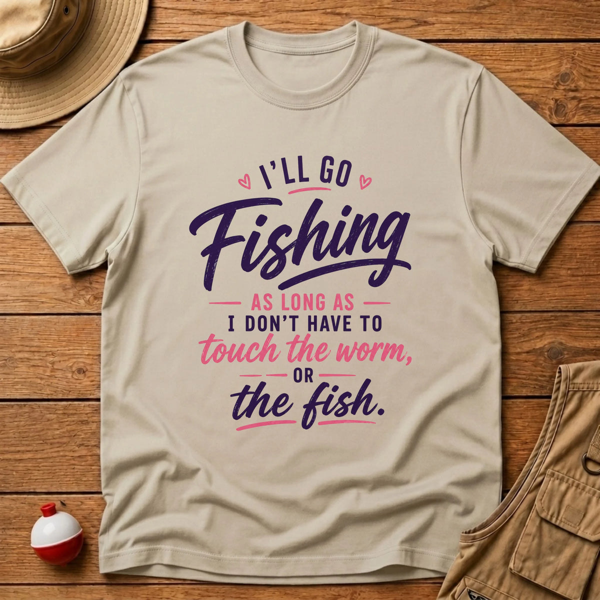 No Worm or Fish T-Shirt - Floating Bobber