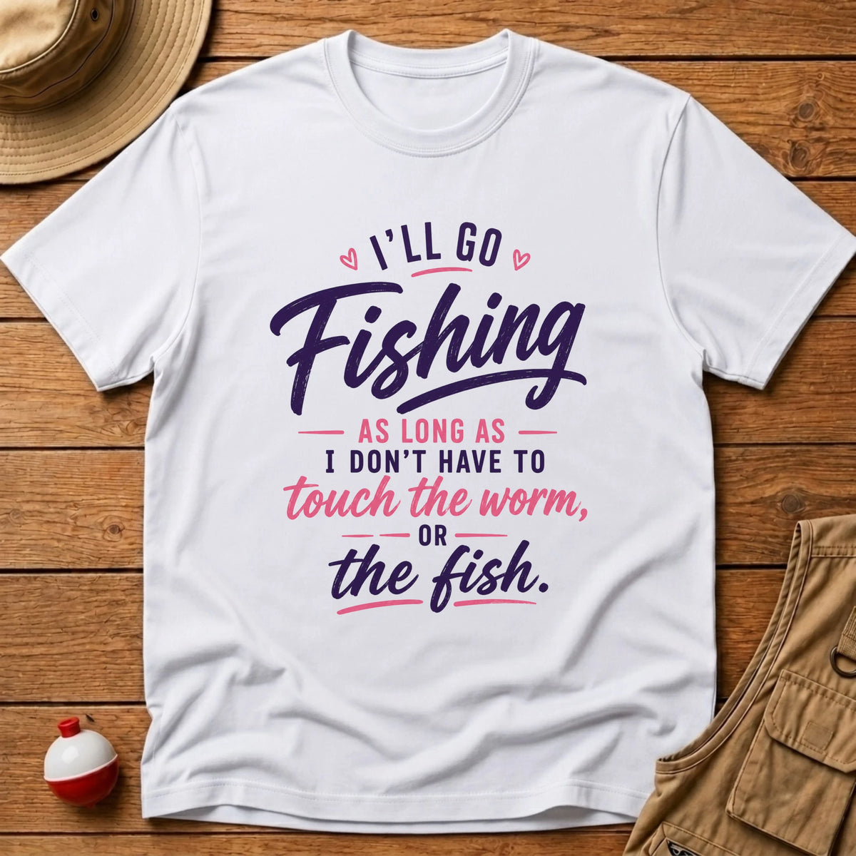 No Worm or Fish T-Shirt - Floating Bobber