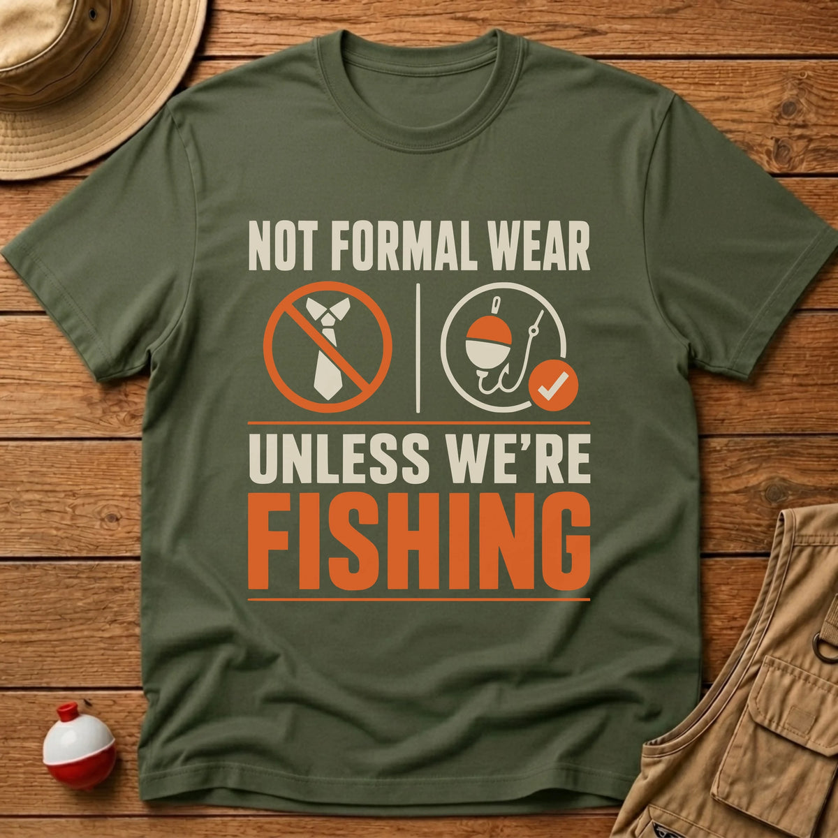 Not Formal Wear T-Shirt - Floating Bobber