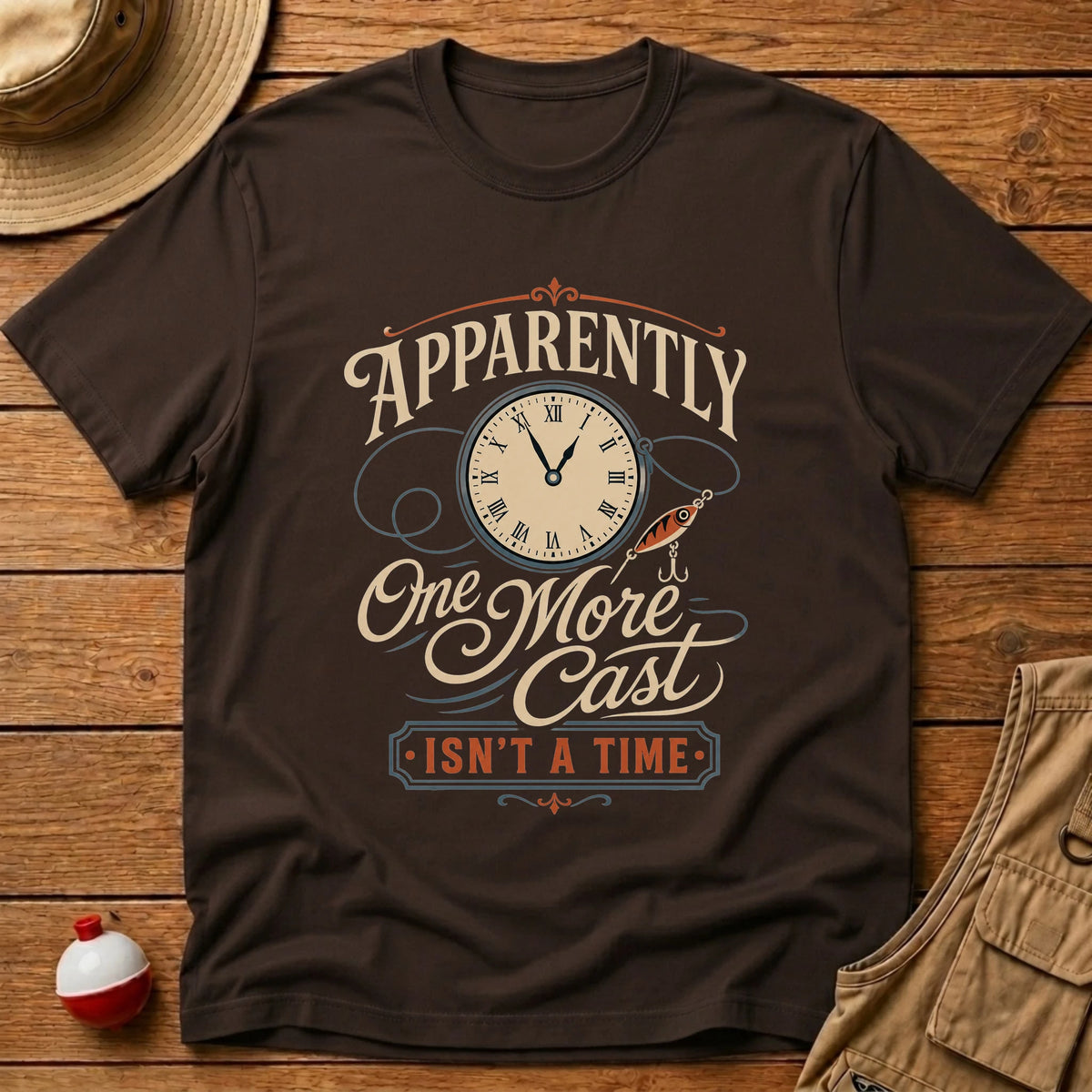 One More Cast Time T-Shirt - Floating Bobber