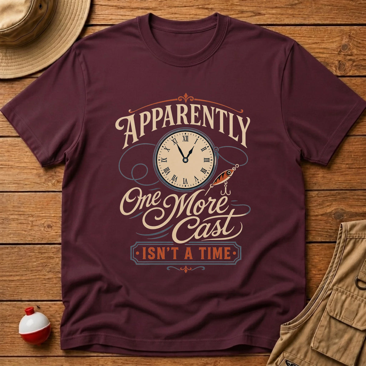 One More Cast Time T-Shirt - Floating Bobber