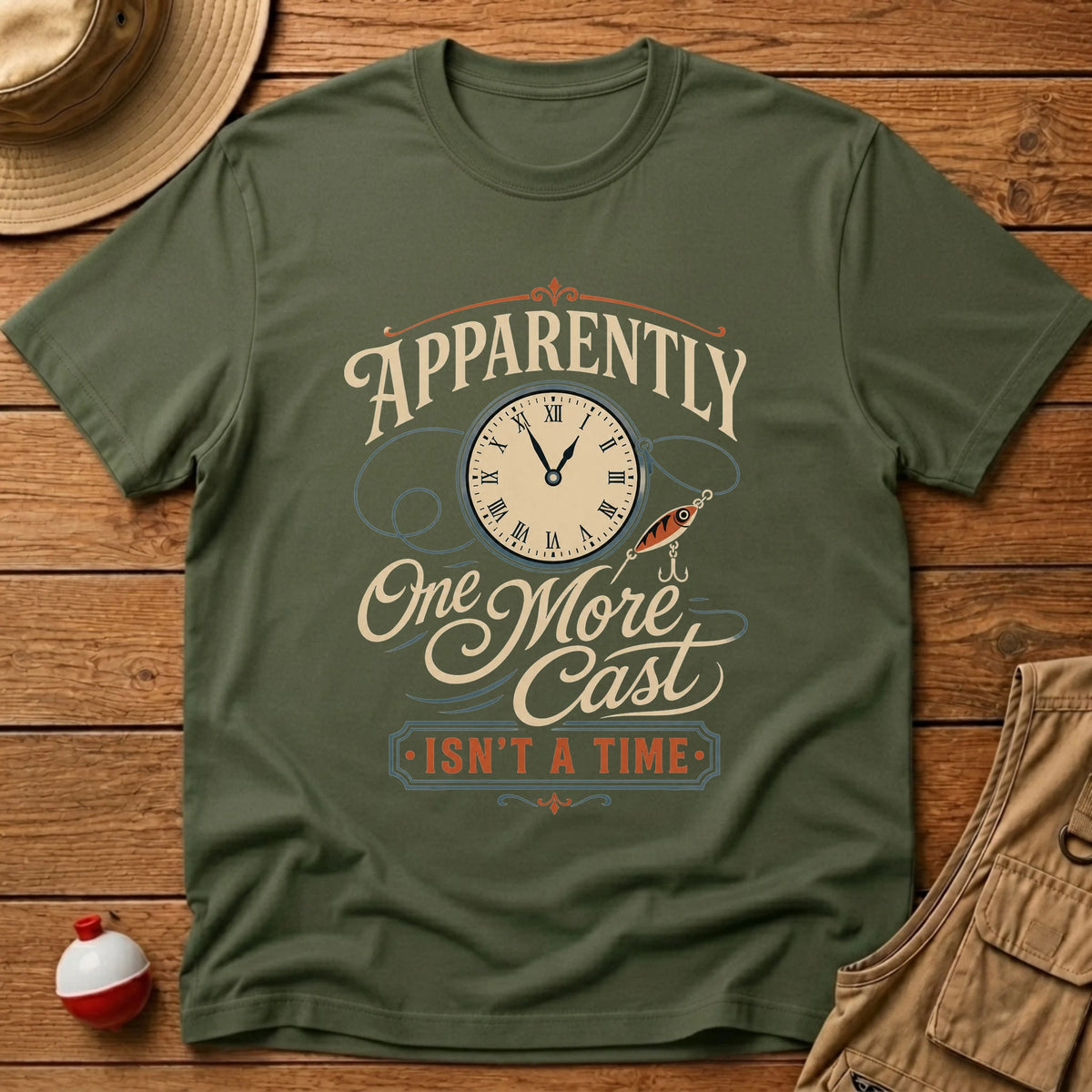 One More Cast Time T-Shirt - Floating Bobber