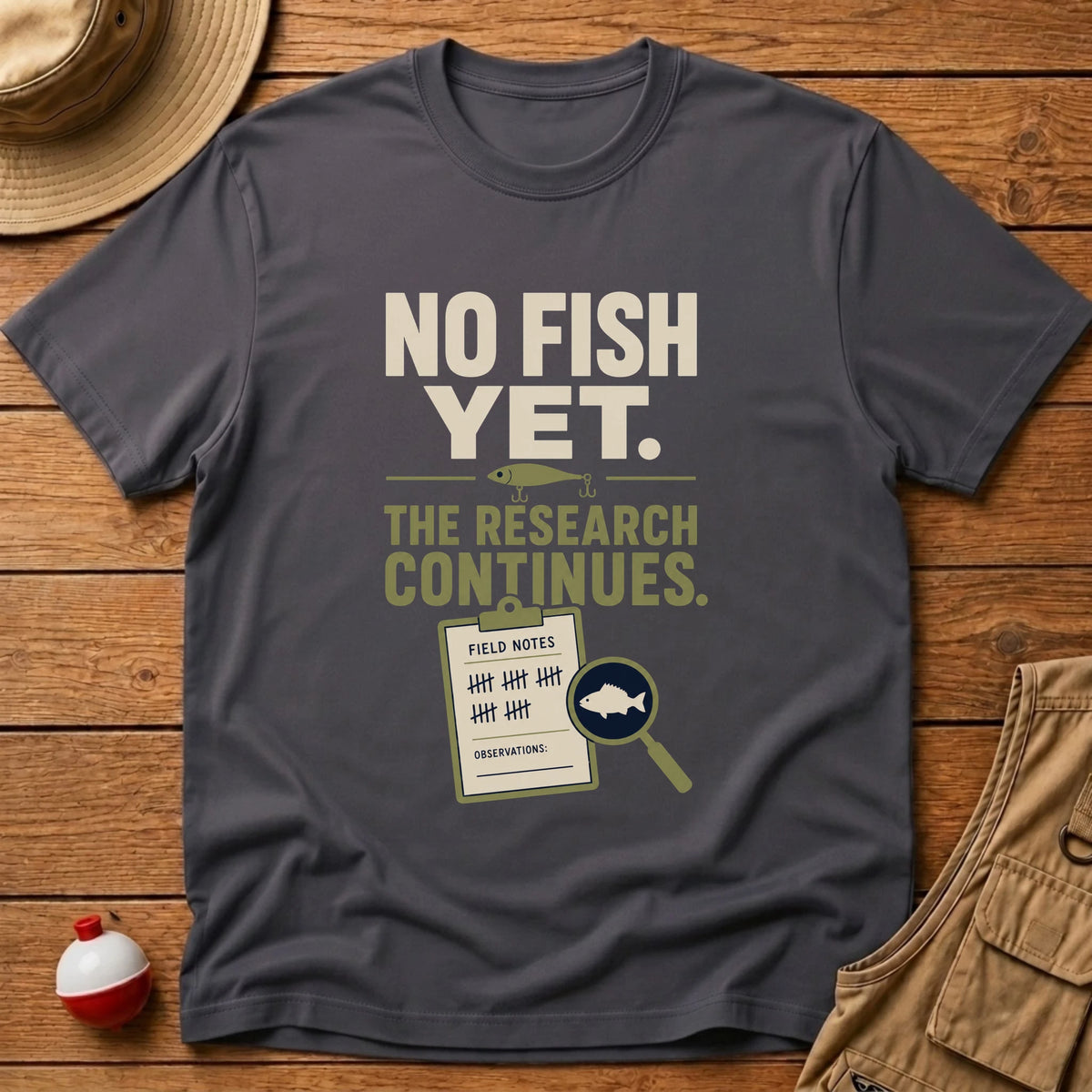 Research Continues T-Shirt - Floating Bobber