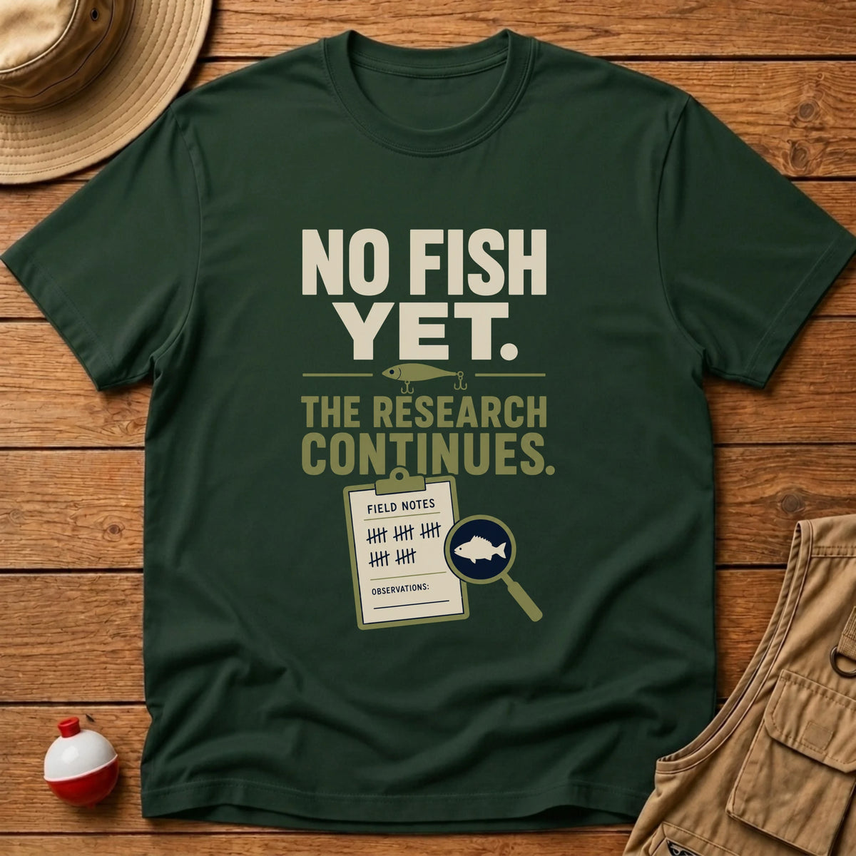 Research Continues T-Shirt - Floating Bobber
