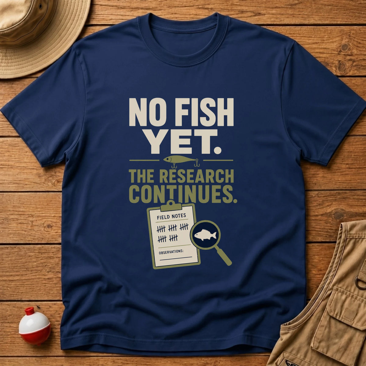 Research Continues T-Shirt - Floating Bobber