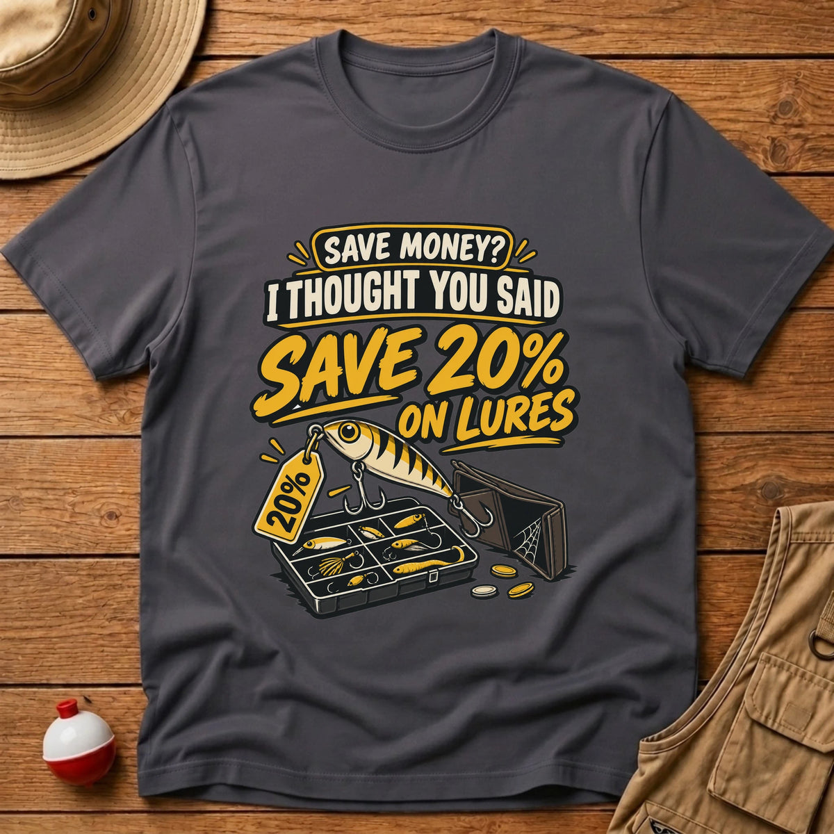 Save Money T-Shirt - Floating Bobber