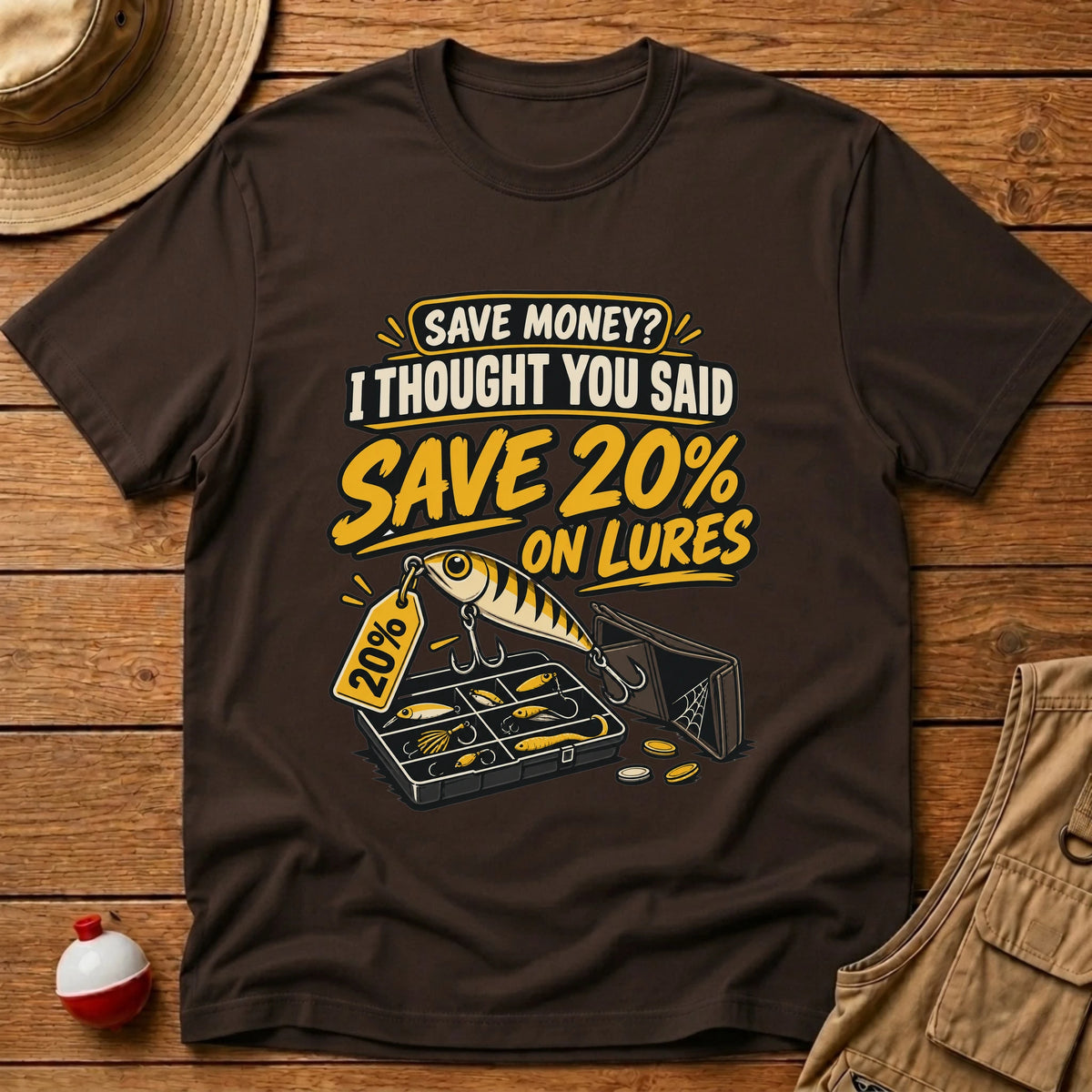 Save Money T-Shirt - Floating Bobber