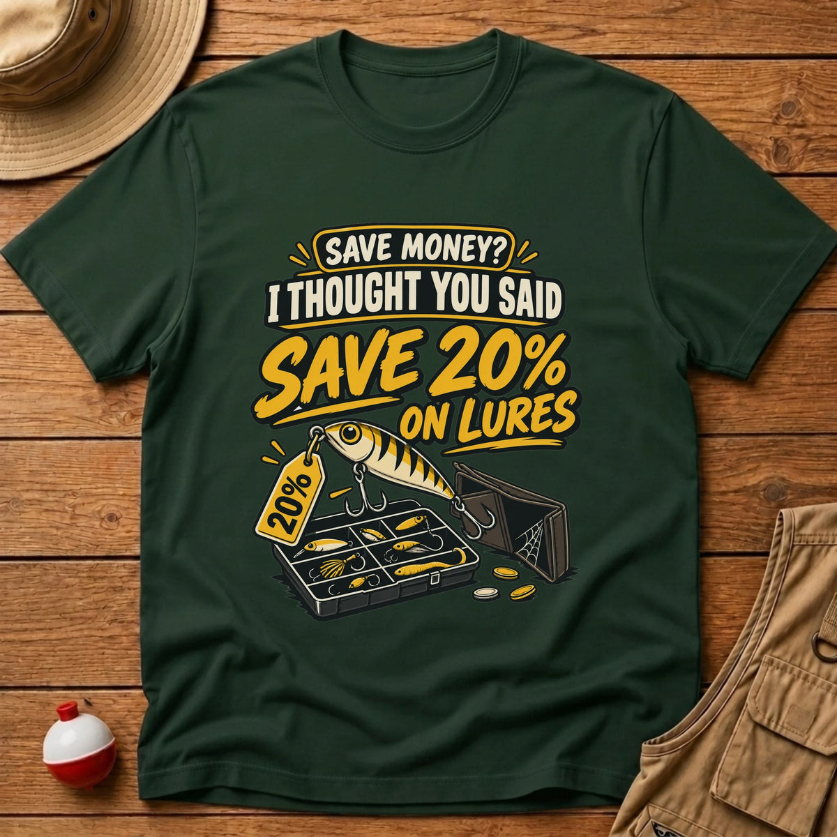 Save Money T-Shirt - Floating Bobber