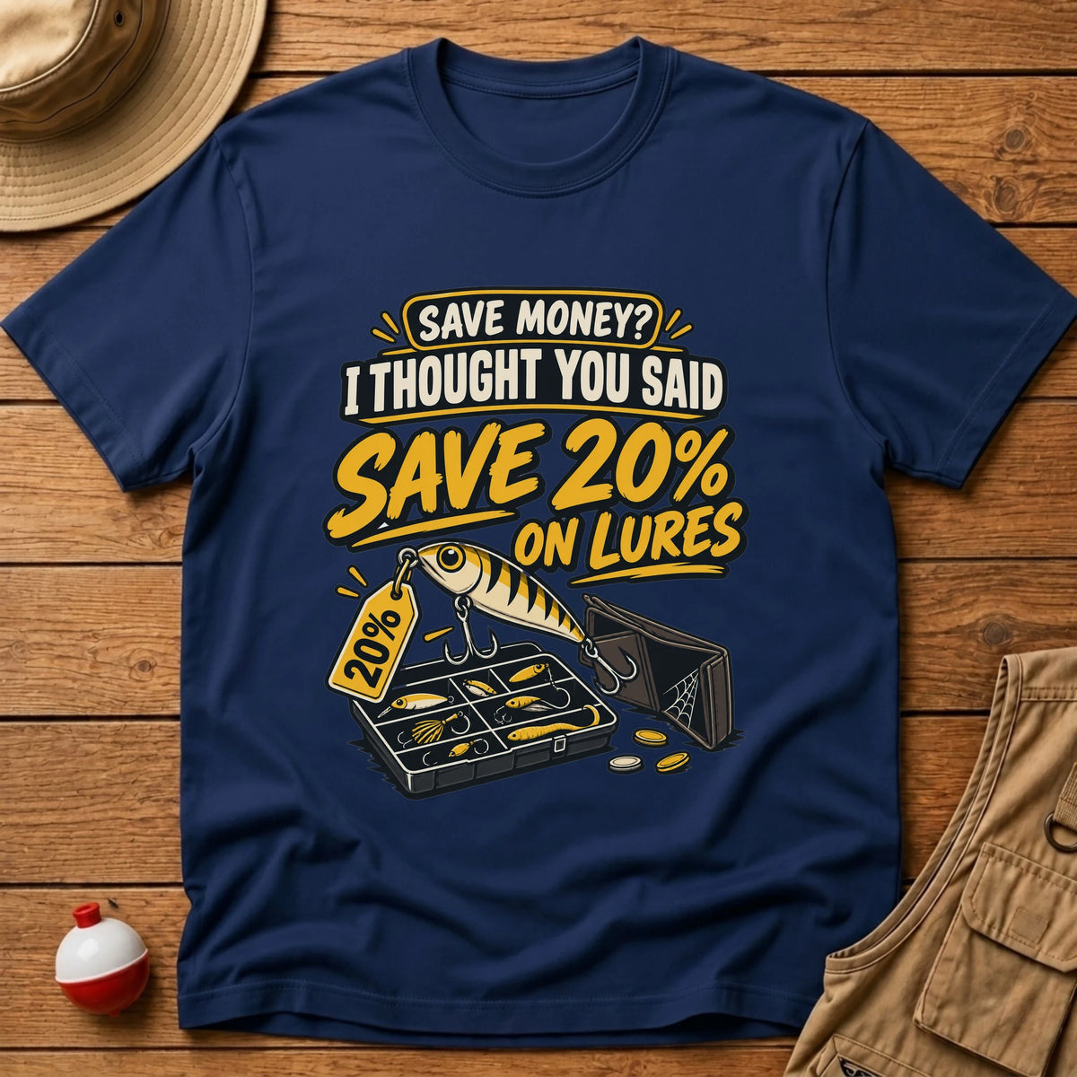 Save Money T-Shirt - Floating Bobber