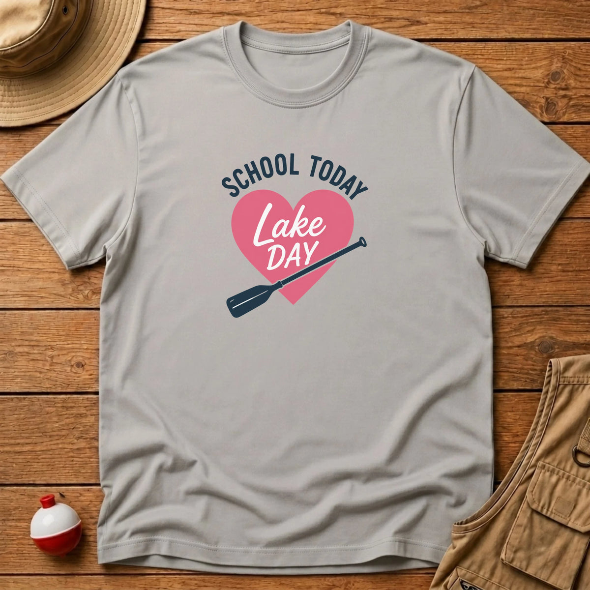 School Today Lake Day T-Shirt - Floating Bobber
