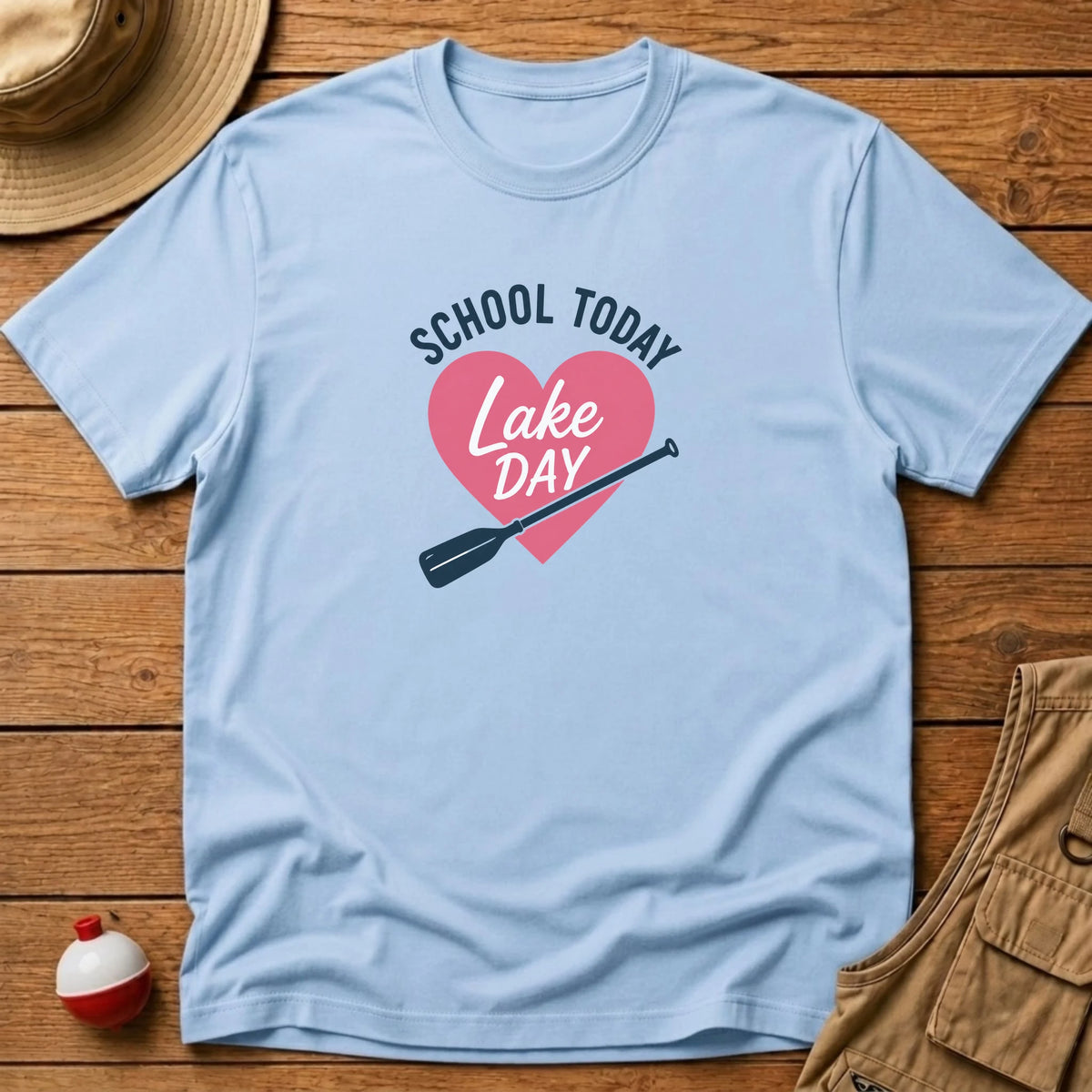 School Today Lake Day T-Shirt - Floating Bobber
