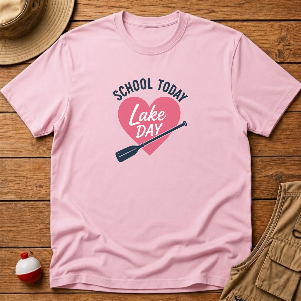 School Today Lake Day T-Shirt - Floating Bobber