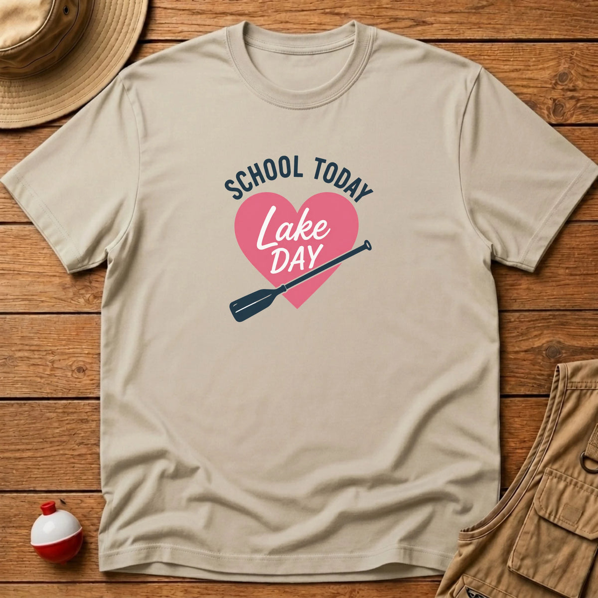 School Today Lake Day T-Shirt - Floating Bobber