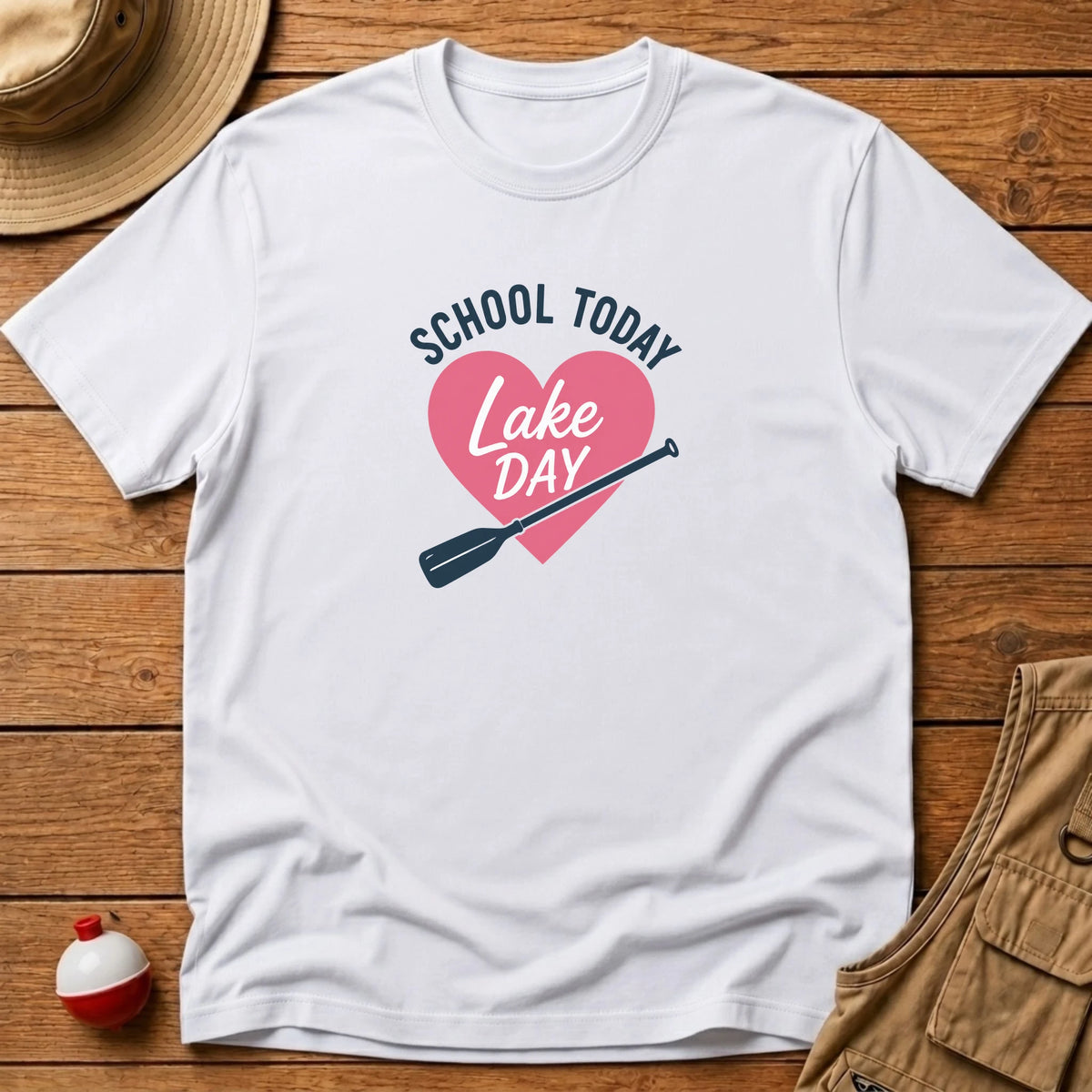 School Today Lake Day T-Shirt - Floating Bobber