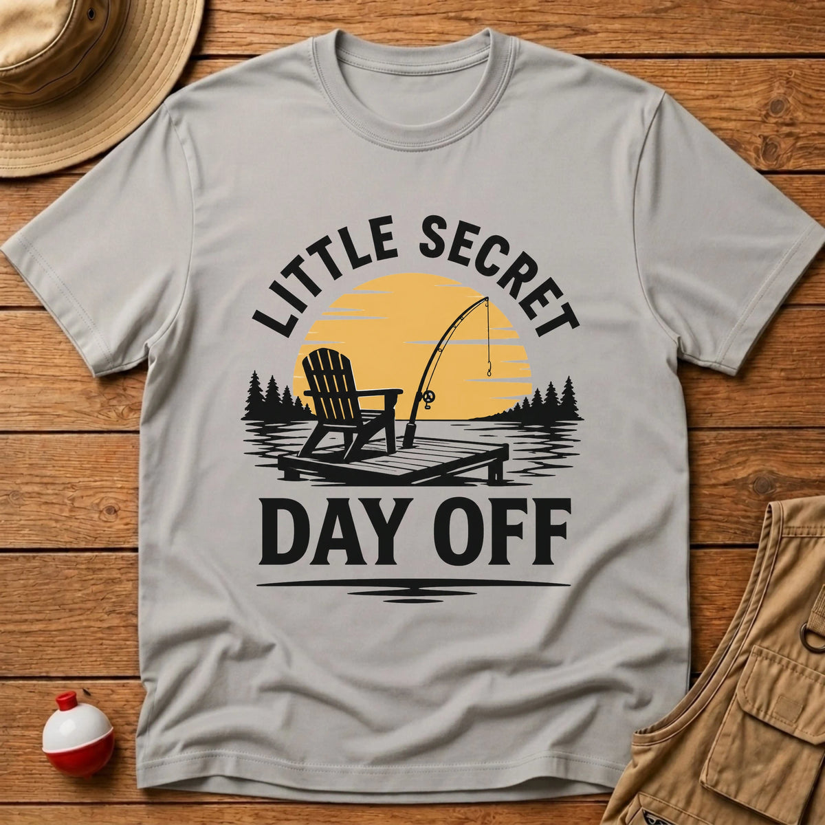 Secret Day Off T-Shirt - Floating Bobber