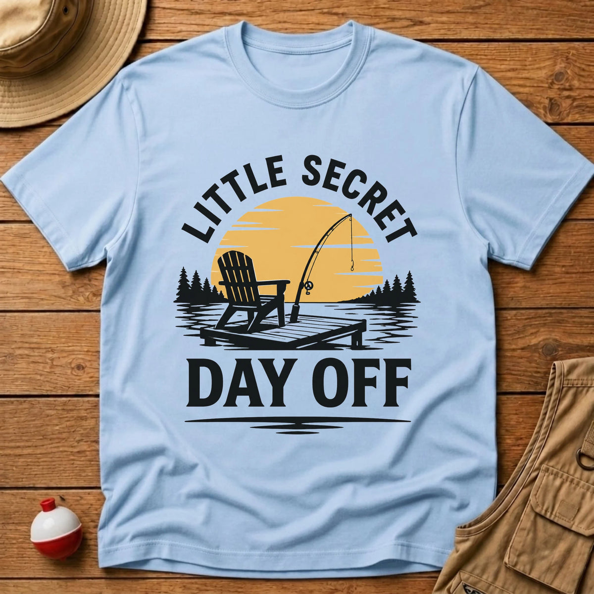 Secret Day Off T-Shirt - Floating Bobber